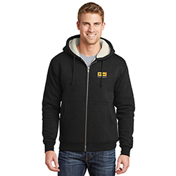 CORNERSTONE HEAVWEIGHT SHERPA-LINED HOODED FLEECE